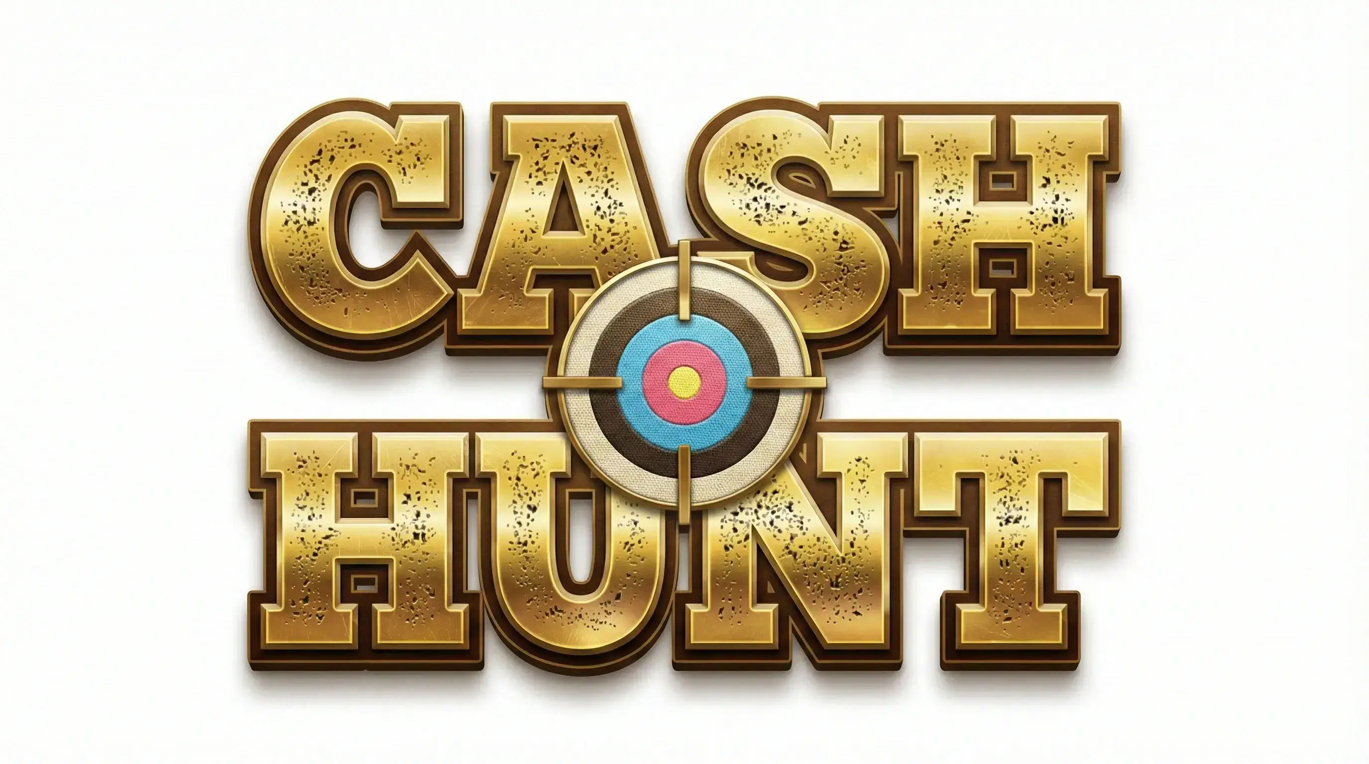 Logo Cash Hunt Crazy Time - zlaty kanon mierici na tabulu